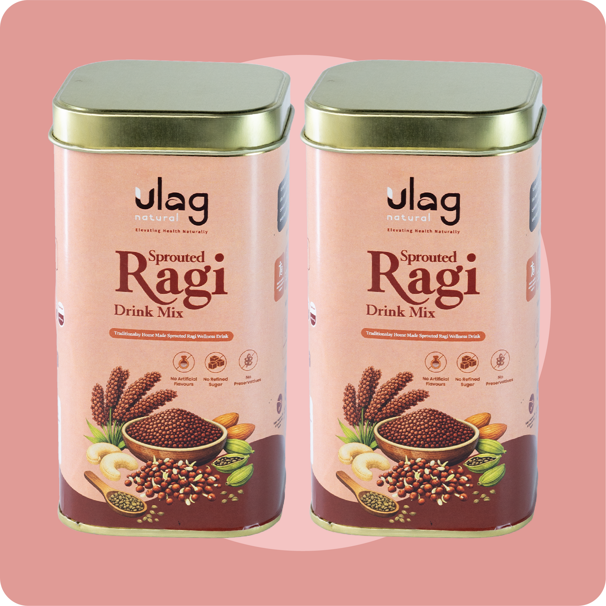 Sprouted Ragi Drink Mix - ulagnaturals