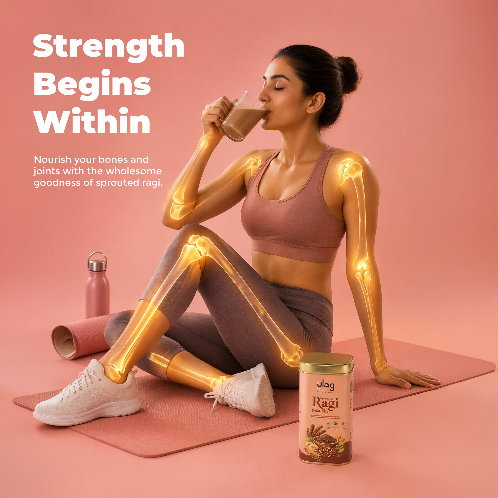 Sprouted Ragi Drink Mix - ulagnaturals